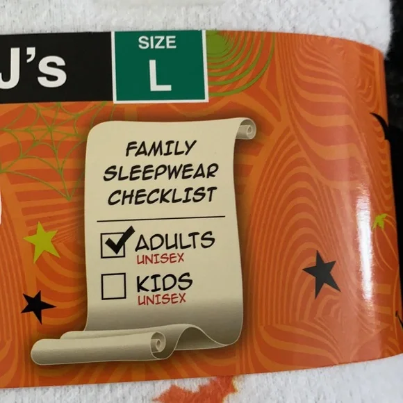 Disney Mickey and Gang Adult Unisex Fleece Halloween Pajamas Size Large NWT - Picture 8 of 9